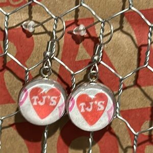 Trader Joe’s earrings 16mm heart TJ’s
